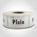 Plain Sticker Labels