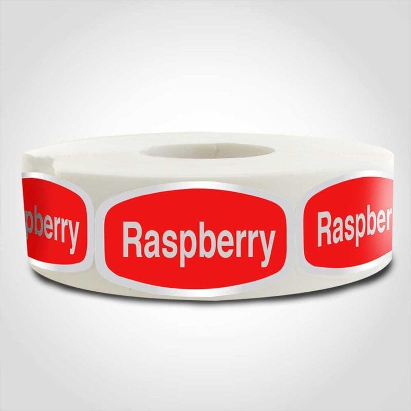 Raspberry Label – 1 roll of 1000 (568072) 1 Raspberry Label - 1 roll of 1000 (568072)