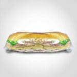 Clear Sandwich Bag with Adhesive Lip – 18 x 9 poly bag for deli sandwiches and bakery use