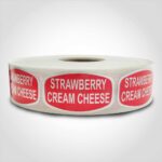 Strawberry Cream Cheese Sticker Labels