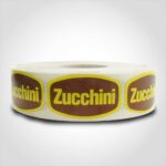 Zucchini Sticker Labels