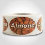 almond label sticker