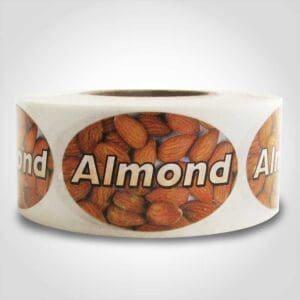 Almond Label - 1 roll of 500 (560049)