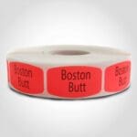 boston butt label butcher meat sticker
