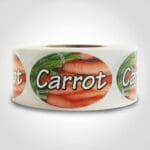 carrot label sticker