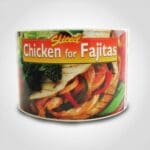 chicken for fajitas meat label sticker