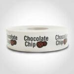 chocolate chip label sticker