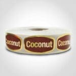 coconut pie or pastry label sticker