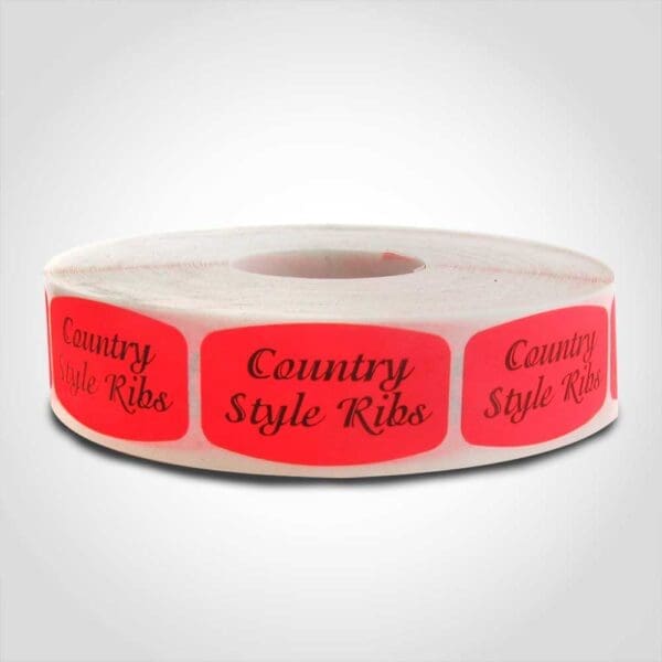 Country Style Ribs Label - 1 roll of 1000 (540137)