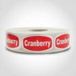 cranberry label sticker