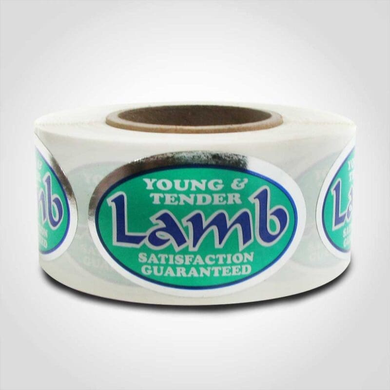 Lamb Silver Foil Label – 1 roll of 500 (500754) 1 Lamb Silver Foil Label - 1 roll of 500 (500754)