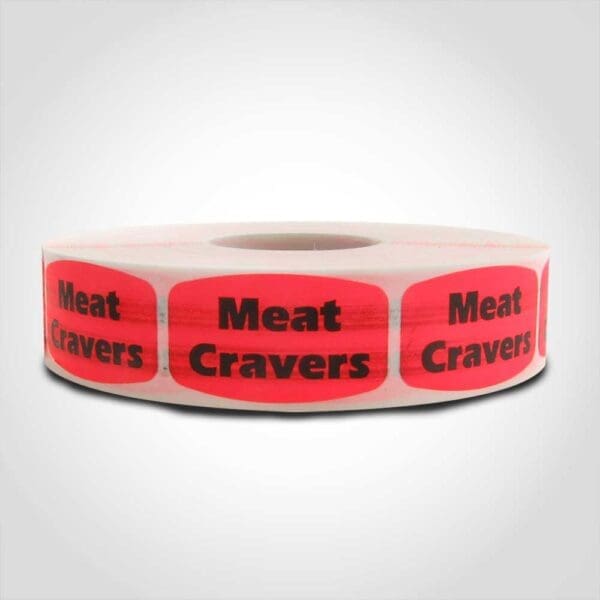 Meat Cravers Label - 1 roll of 1000 (550004)