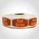 oat bran label sticker