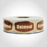 oatmeal label sticker