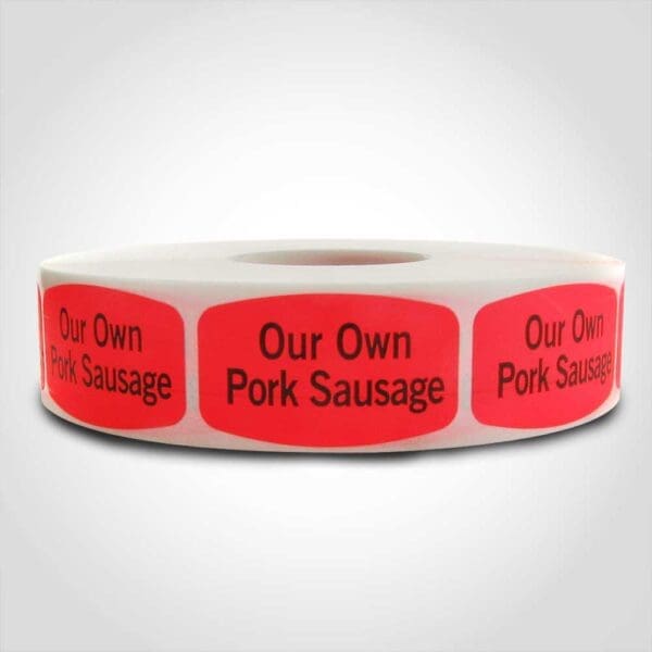 Our Own Pork Sausage Label - 1 roll of 1000 (540074)