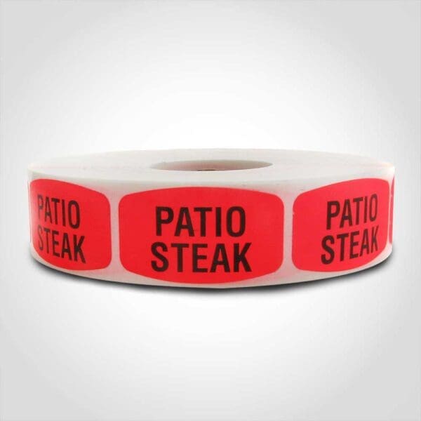 Patio Steak Label - 1 roll of 1000 (540075)