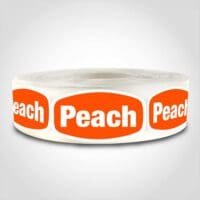 Peach Label - 1 roll of 1000 (568061)