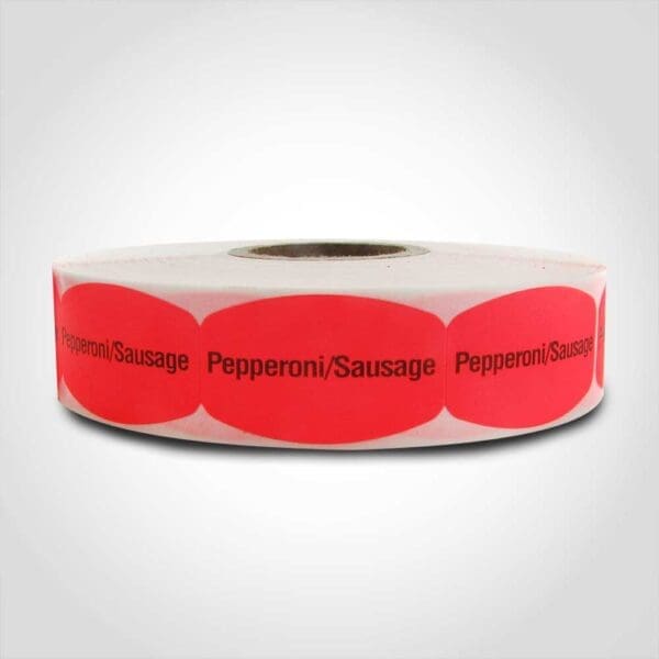 Pepperoni Sausage Label - 1 roll of 1000 (520120)