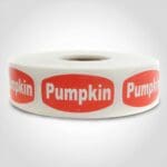 pumpkin pie or pastry label sticker