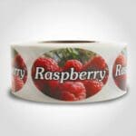 raspberry label sticker