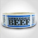 Shredded Beef Label - 1 roll of 500 (500169)