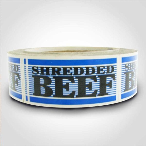 Shredded Beef Label - 1 roll of 500 (500169)