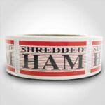shredded ham label deli meat sticker
