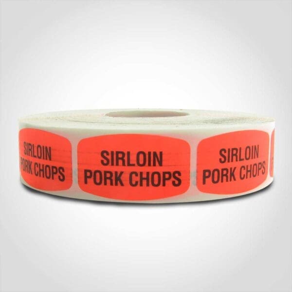 Sirloin Pork Chops Label - 1 roll of 1000 (540110)