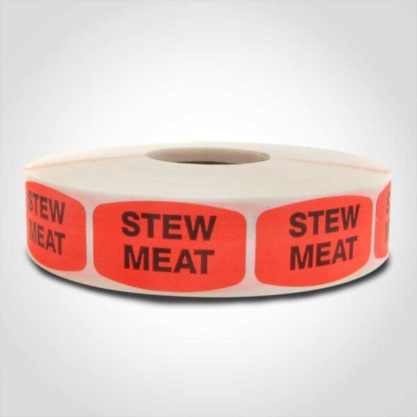 Stew Meat Label - 1 roll of 1000 (540109)