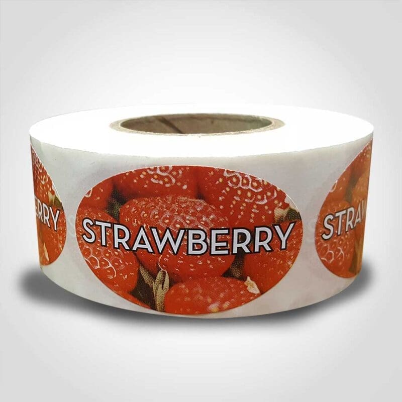 Strawberry Label – 1 roll of 500 (560073) 1 Strawberry Label - 1 roll of 500 (560073)