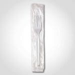 Clear Heavyweight Plastic Fork - Wrapped - 1000 PACK (180071)