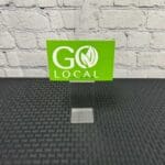 Deli Sign Holder Base front view with sign example