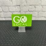 Deli Sign Holder Base view from top with sign example