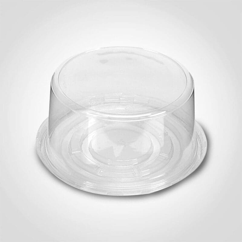 6″ clear plain dome cake container with clear base combo – 100 Pack (251300) 1 6" clear plain dome cake container with clear base combo - 100 Pack (251300)