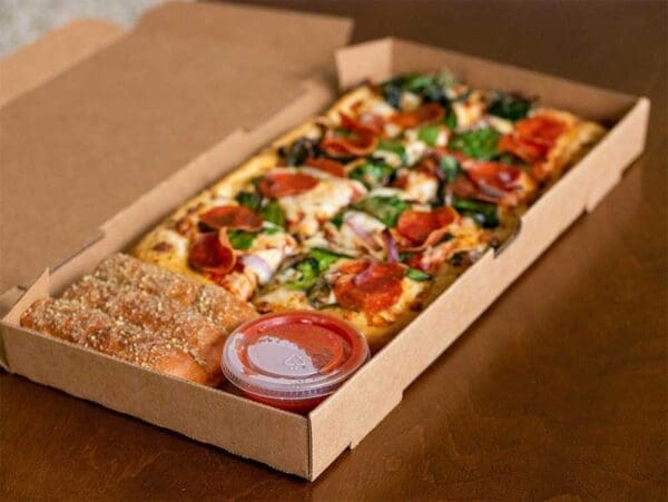 pizza and snack box corrugated