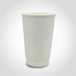 16oz Double Wall Paper Hot Cup White - 500/case