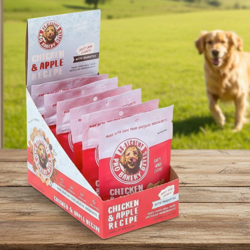 47511-Chicken-and-Apple-Carton-2oz Pro Bakery Dog Bites Chicken and Apple Carton with Probiotics 2oz pack of 6