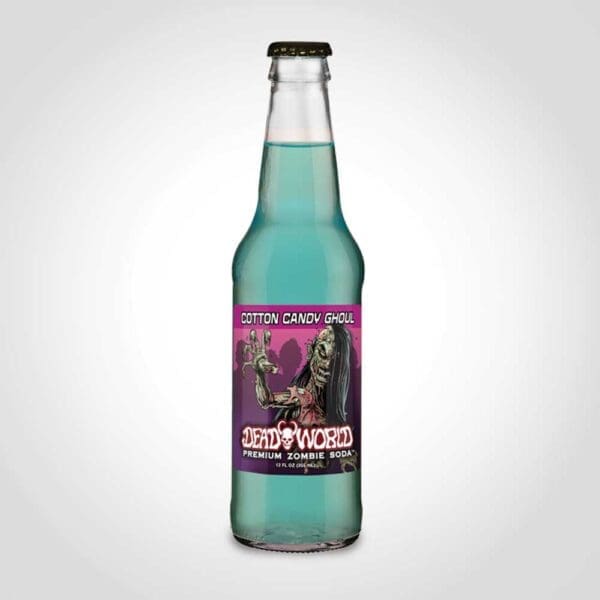 Deadworld Cotton Candy - Premium Zombie Soda - 24pk