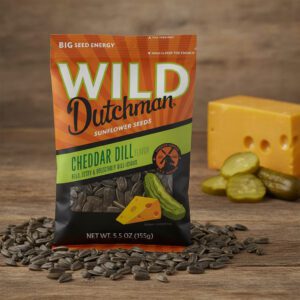 Wild Dutchman Cheddar Dill Sunflower Seeds 5.5oz (12-PACK)