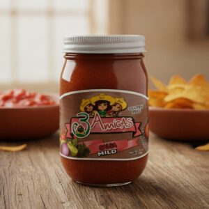 3 Amigas Mild Salsa 16 oz. jar 12-PACK