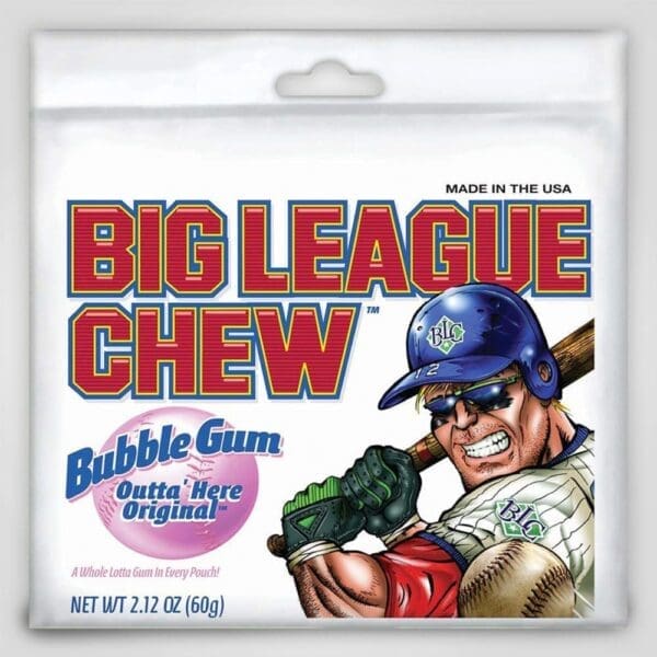 Big League Chew Pouch, Original 2.12oz - 12 PACK (49504)