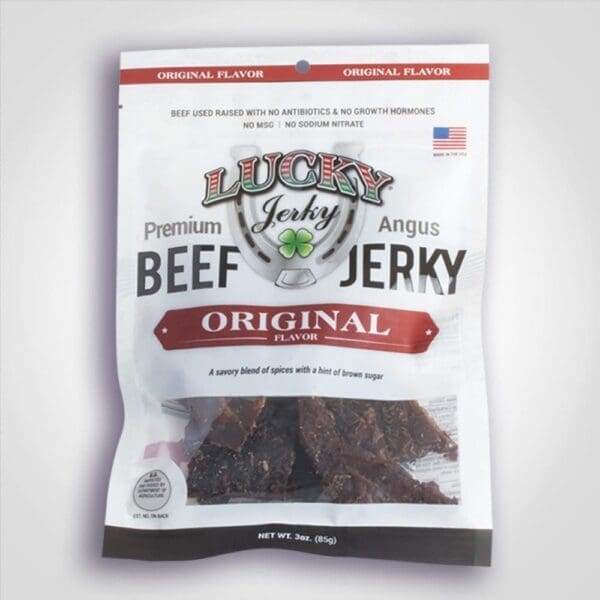 Lucky Jerky Original Beef Slab 3oz - 12 PACK (90386)