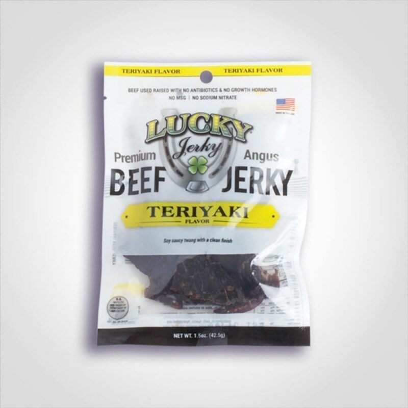Lucky Jerky Teriyaki Slab Jerky 1 Lucky Jerky Teriyaki Slab Jerky 1.5oz - 24 PACK (44662)