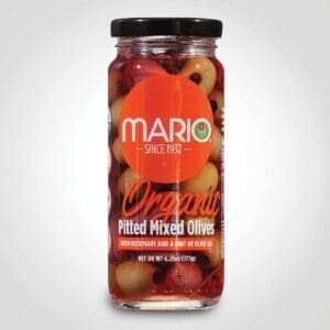 Mario Kalamata and Green Olives Pitted with Rosemary and Olive Oil 6.25oz - 6 PACK (47375)