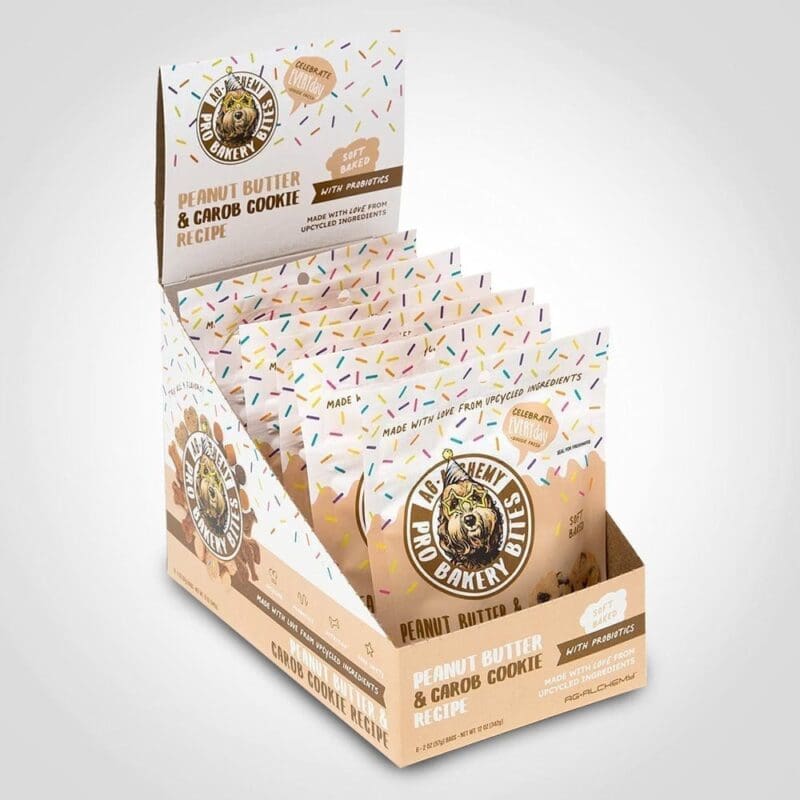 Pro Bakery Dog Bites Peanut Butter Carob Carton with Probiotics 2oz – 6 PACK (47510) 1 Pro Bakery Dog Bites Peanut Butter Carob Carton with Probiotics 2oz - 6 PACK (47510)