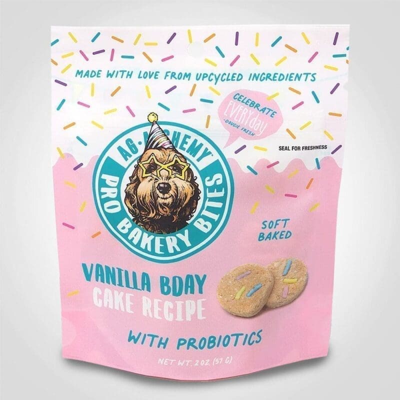 Pro Bakery Dog Bites Vanilla Bday Cake 2oz – 36 PACK (49578) 1 Pro Bakery Dog Bites Vanilla Bday Cake 2oz - 36 PACK (49578)