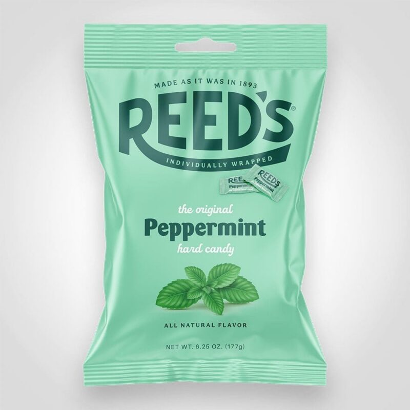 Reeds Peppermint Hard Candy 6 Reeds Peppermint Hard Candy 6.25oz - 12 PACK (45137)