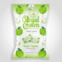 Regal Crown Sour Apple Hard Candy 6.25oz - 12 PACK (45130)