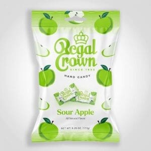 Regal Crown Sour Apple Hard Candy 6.25oz - 12 PACK (45130)