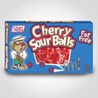 Theater Box, Cherry Sour Balls 3 oz - 12 PACK (49453)